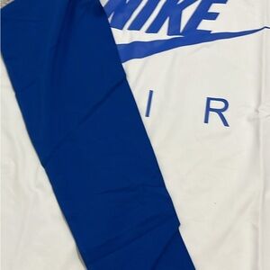 Nike Air White and Blue Long Sleeve Tee